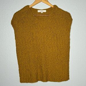 Small LOFT Mustard knit top